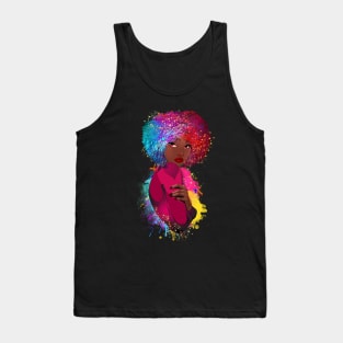 Colorful Black Woman, Black Girl Magic, Black Woman, Black Queen Tank Top